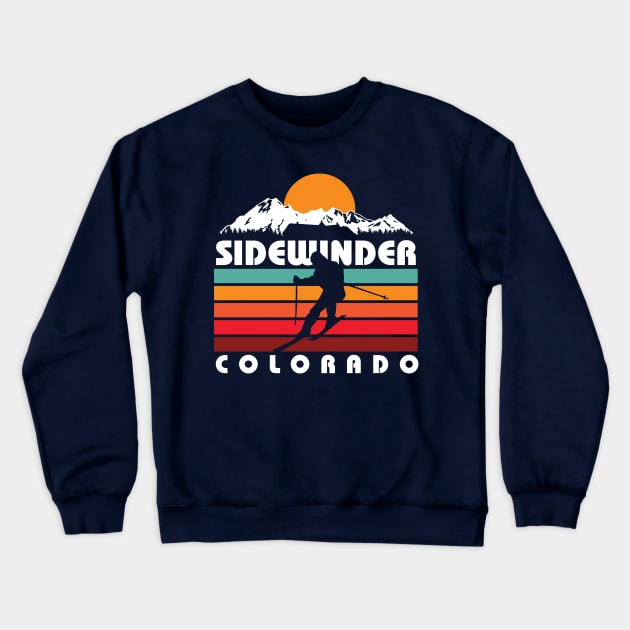 Ski Sidewinder Crewneck Sweatshirt by MindsparkCreative